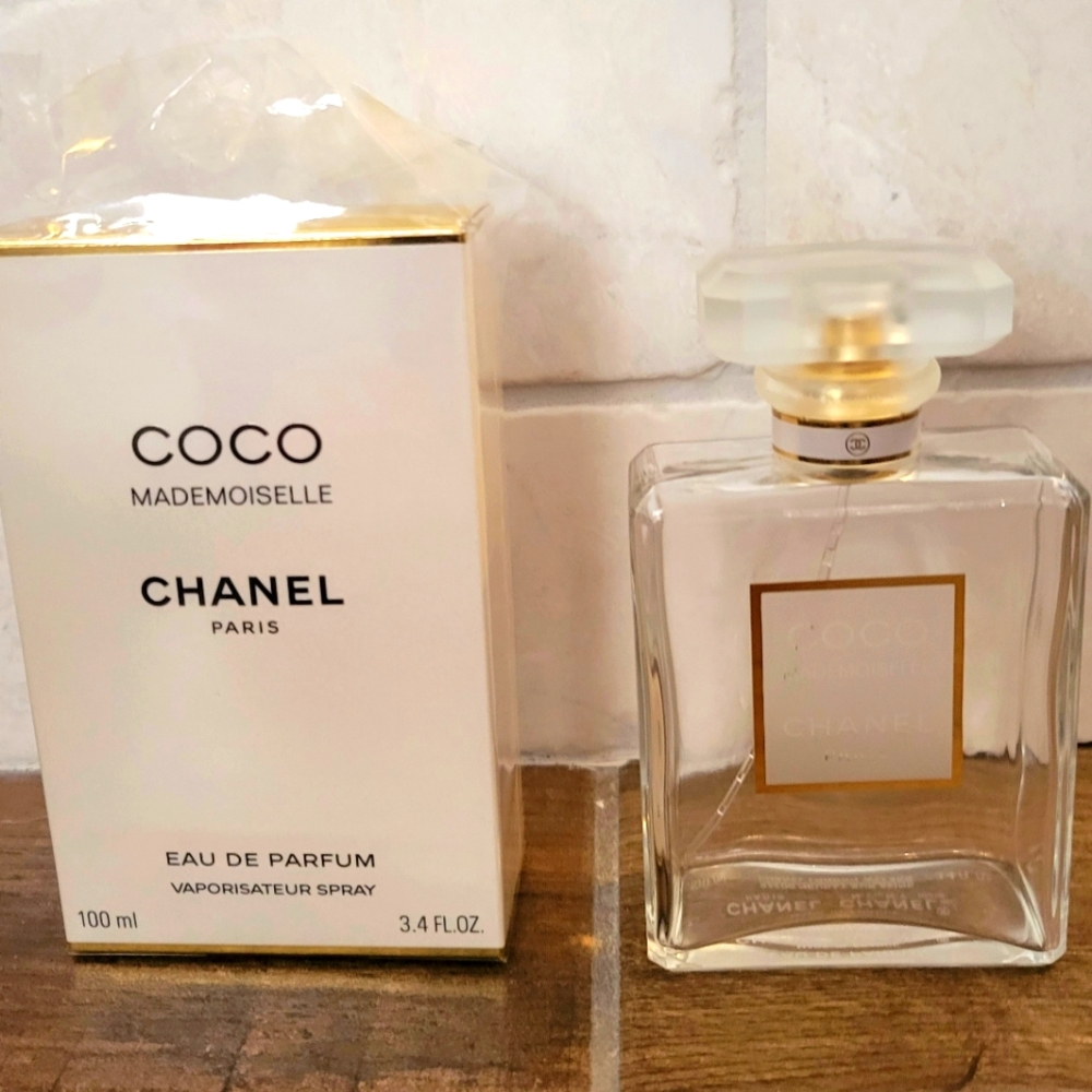 Chanel Coco Mademoiselle Bottle and Box